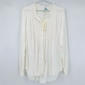 Sundance Long Sleeve Button Down White Size XS
